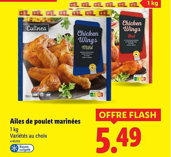 Ailes de poulet marinées