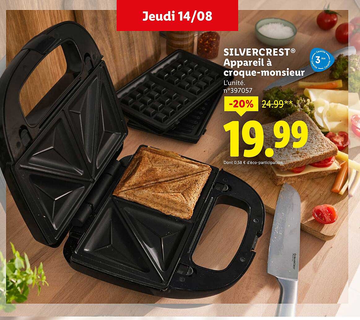 Appareil à croque-monsieur SILVERCREST®