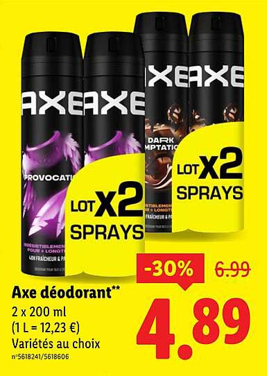 Axe déodorant**
