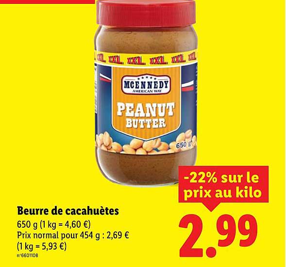 Beurre de cacahuètes