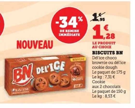 Biscuits BN Dél'Ice