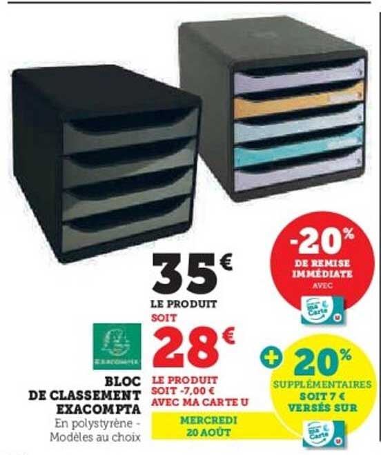 BLOC DE CLASSEMENT EXACOMPTA