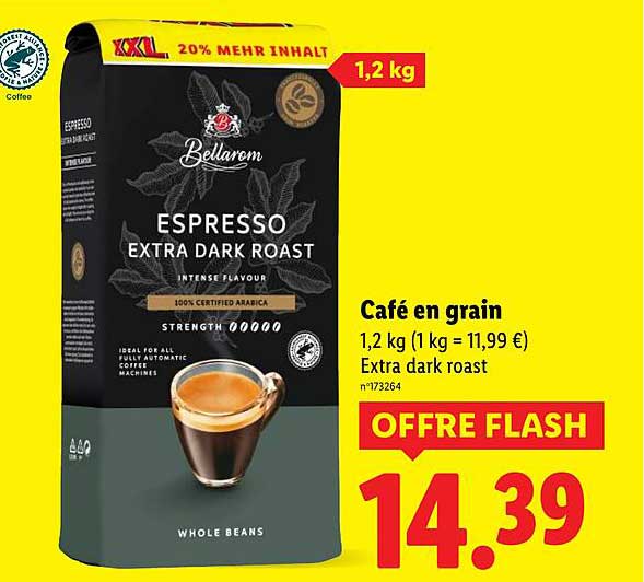 Café en grain Bellarom Espresso Extra Dark Roast