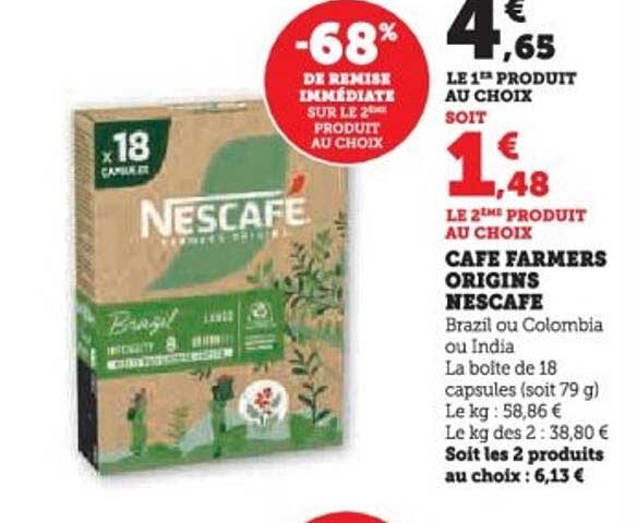 CAFÉ FARMERS ORIGINS NESCAFE