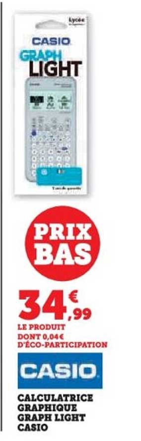 CALCULATRICE GRAPHIQUE GRAPH LIGHT CASIO