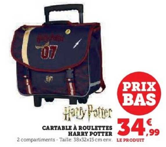 CARTABLE À ROULETTES HARRY POTTER