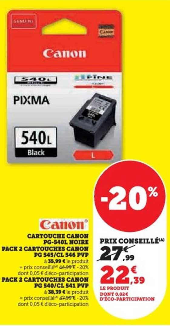 CARTOUCHE CANON PG-540L NOIRE