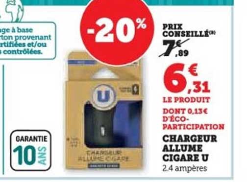 CHARGEUR ALLUME CIGARE U