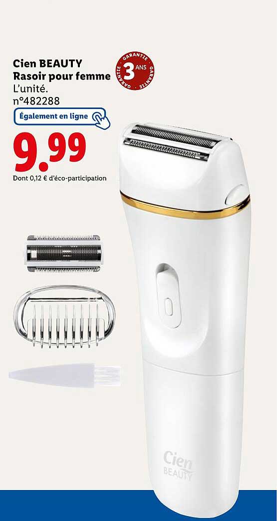 Cien BEAUTY Rasoir pour femme