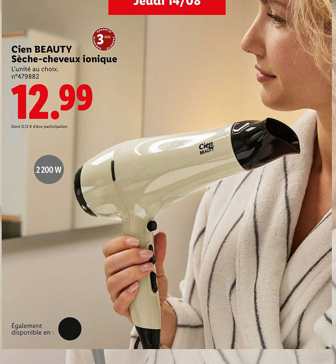 Cien BEAUTY Sèche-cheveux ionique