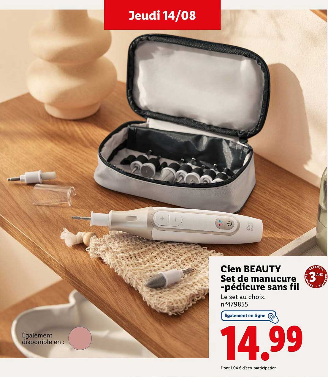 Cien BEAUTY Set de manucure - pédicure sans fil