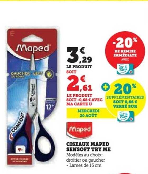 CISEAUX MAPED SENSOFT TRY ME