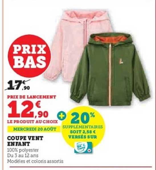 COUPE VENT ENFANT