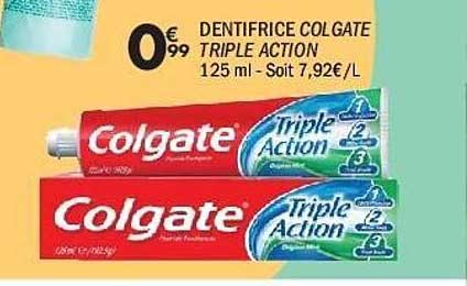 DENTIFRICE COLGATE TRIPLE ACTION