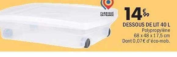 DESSOUS DE LIT 40 L