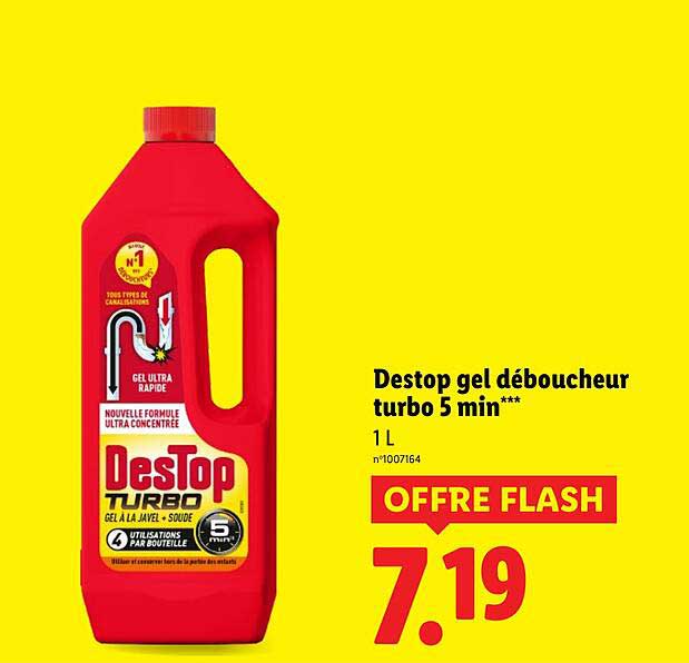 Destop gel déboucheur turbo 5 min***