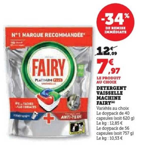 DETERGENT VAISSELLE MACHINE FAIRY