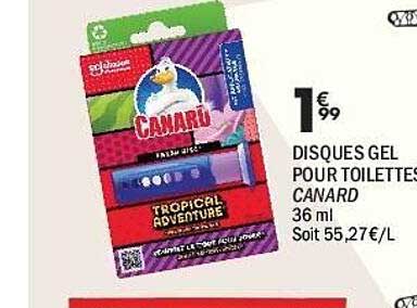 DISQUES GEL POUR TOILETTES CANARD