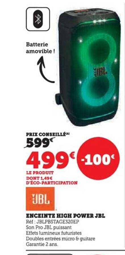 ENCEINTE HIGH POWER JBL