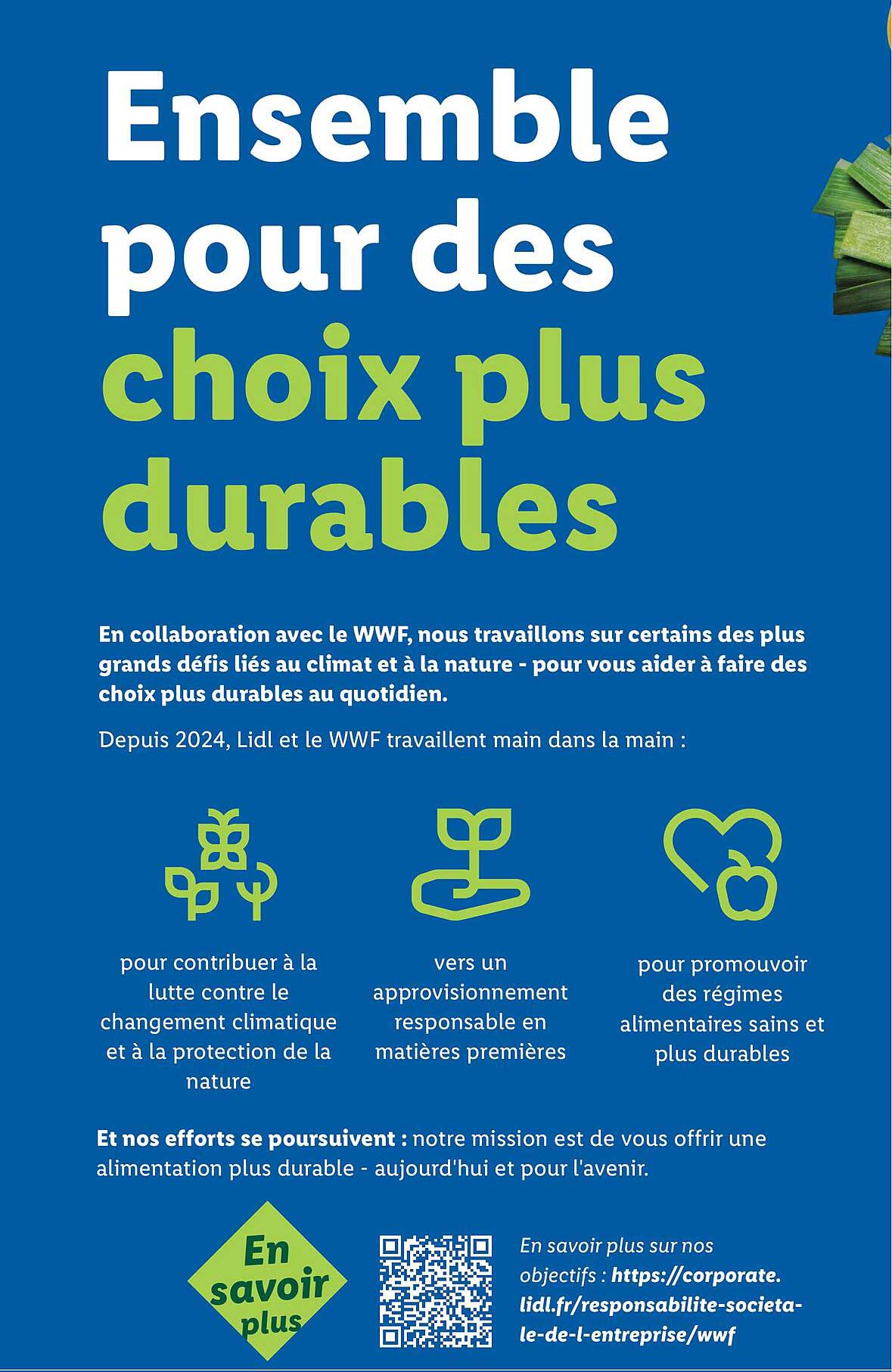 Ensemble pour des choix plus durables