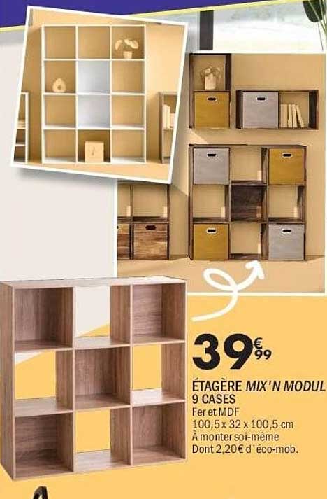 ÉTAGÈRE MIX'N MODUL 9 CASES