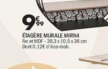 ÉTAGÈRE MURALE MIRNA