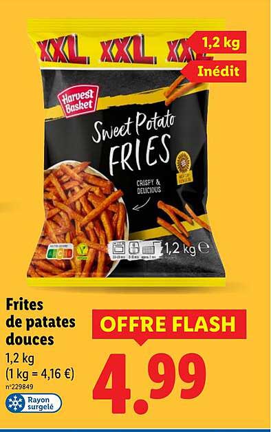 Frites de patates douces