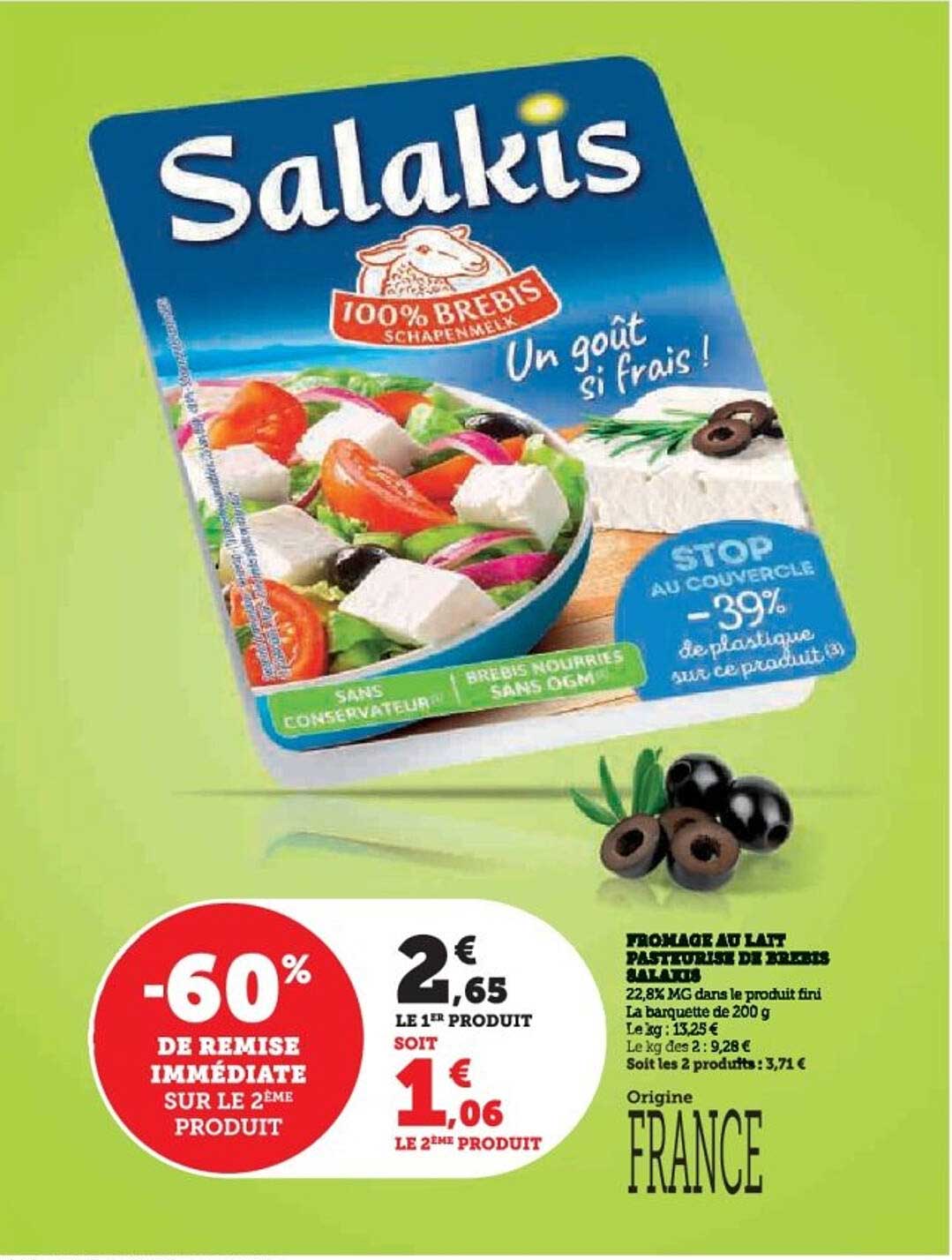 Fromage au lait pasteurisé de brebis Salakis