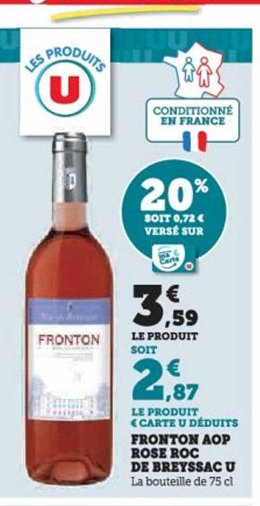 FRONTON AOP ROSE ROC DE BREYSSAC U