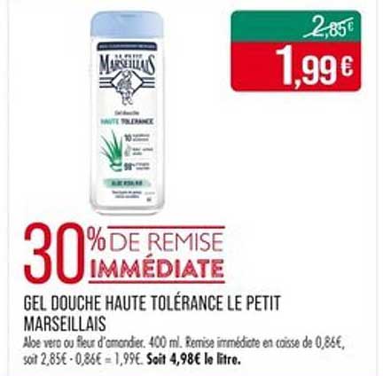 GEL DOUCHE HAUTE TOLÉRANCE LE PETIT MARSEILLAIS