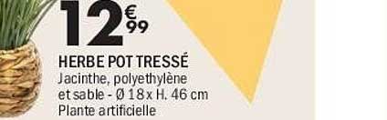 HERBE POT TRESSÉ