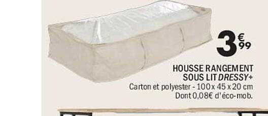 HOUSSE RANGEMENT SOUS LIT DRESSY+