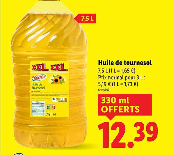 Huile de tournesol