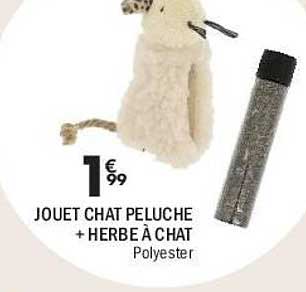 JOUET CHAT PELUCHE + HERBE À CHAT