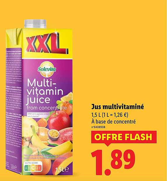 Jus multivitaminé