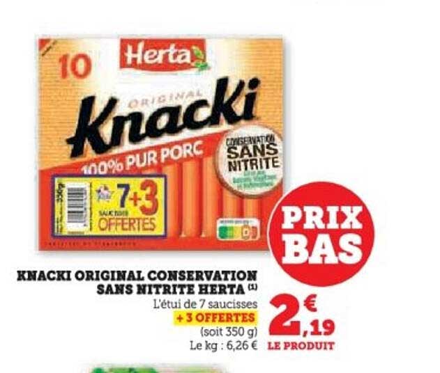 KNACKI ORIGINAL CONSERVATION SANS NITRITE HERTA