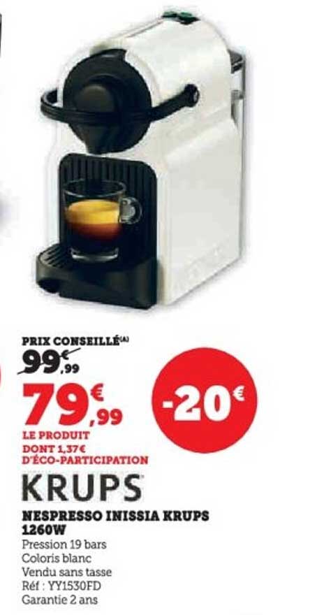KRUPS NESPRESSO INISSIA 1260W