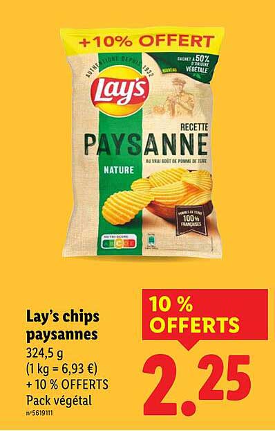 Lay’s chips paysannes
