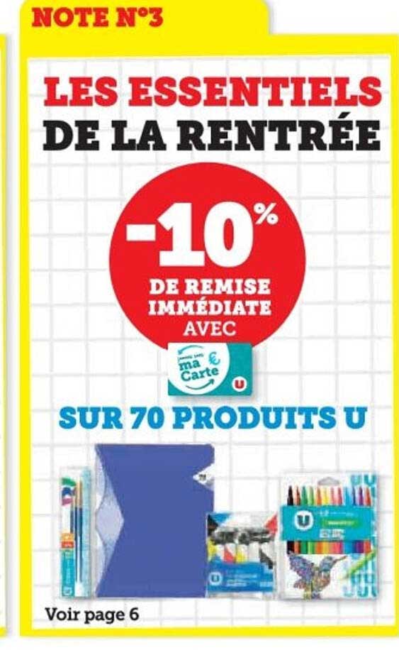 LES ESSENTIELS DE LA RENTRÉE