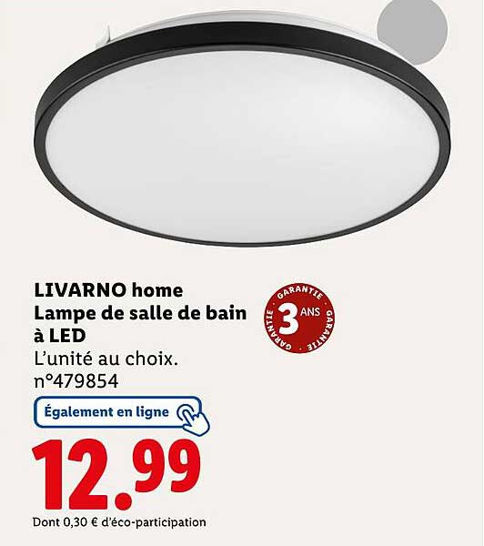 LIVARNO home Lampe de salle de bain à LED
