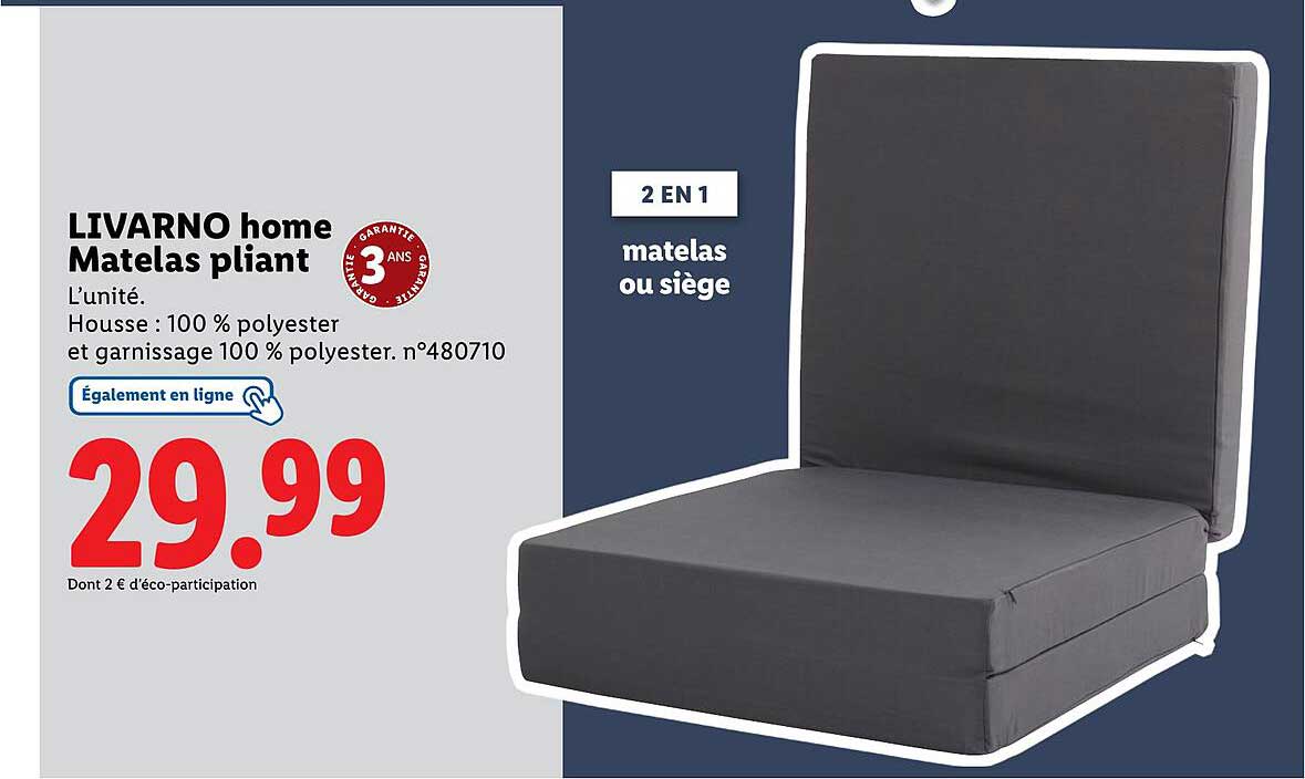 LIVARNO home Matelas pliant