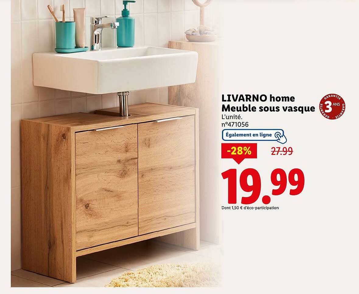 LIVARNO home Meuble sous vasque