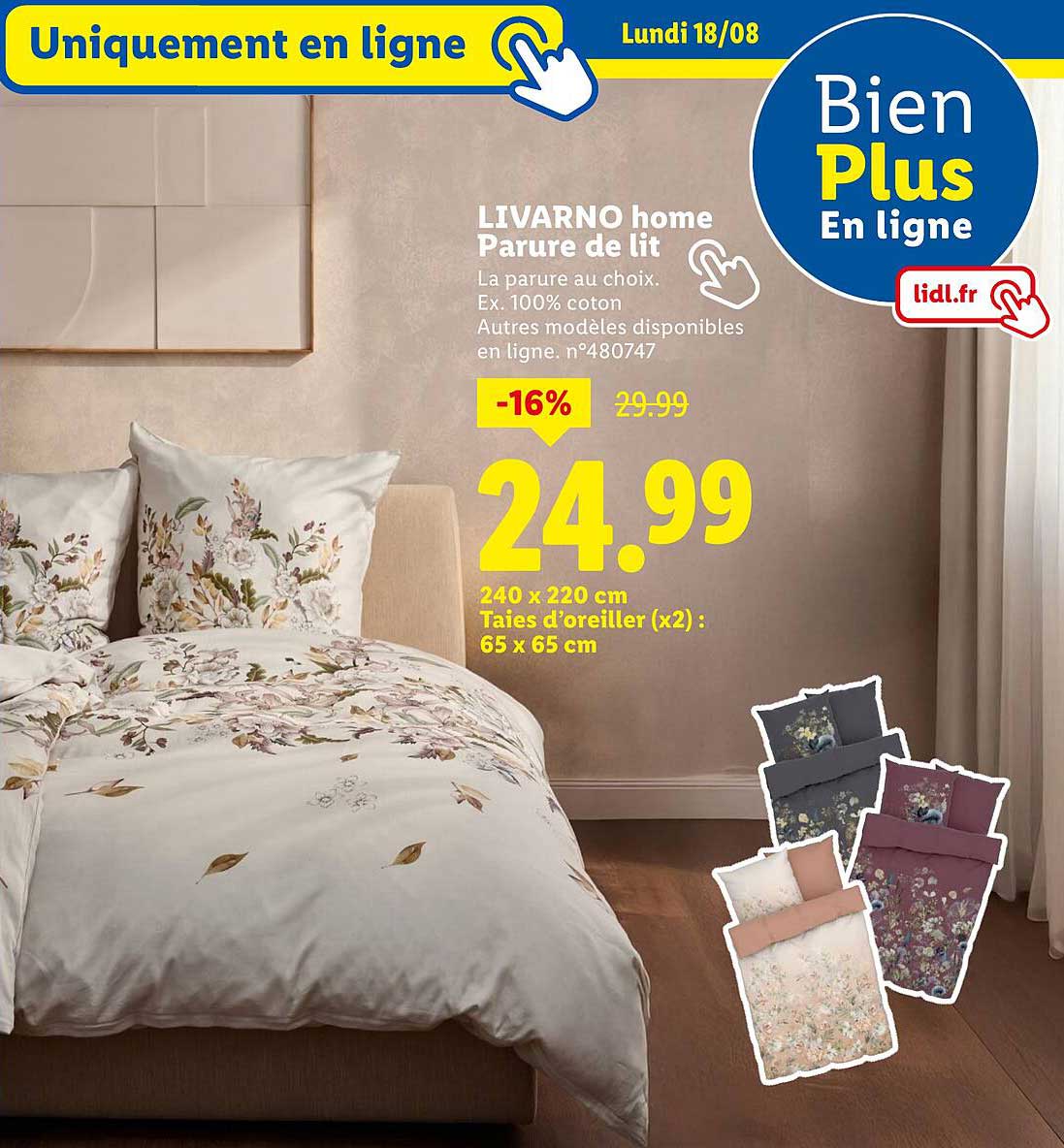 LIVARNO home Parure de lit