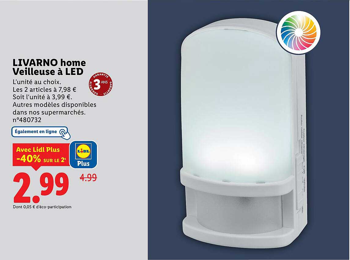 LIVARNO home Veilleuse à LED