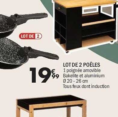 LOT DE 2 POÊLES