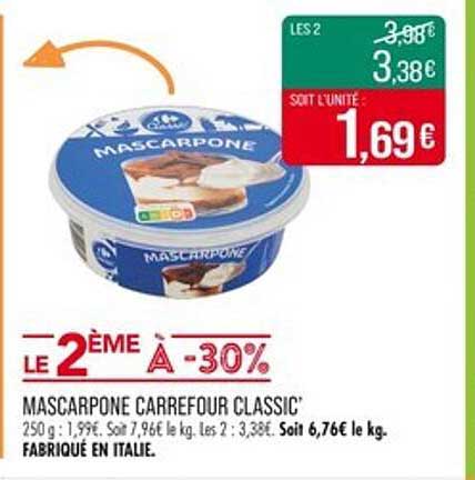 MASCARPONE CARREFOUR CLASSIC'