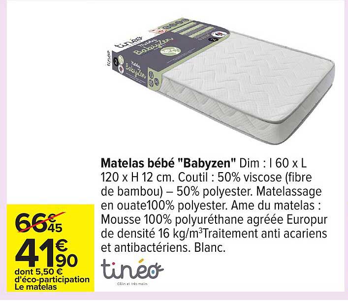 Matelas bébé "Babyzen"