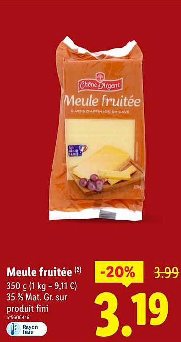 Meule fruitée