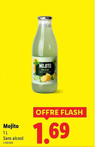 Mojito 1 L Sans alcool