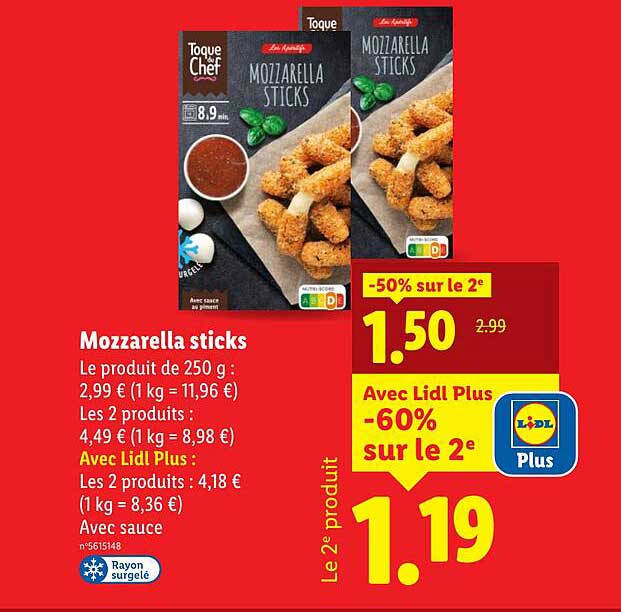 Mozzarella sticks